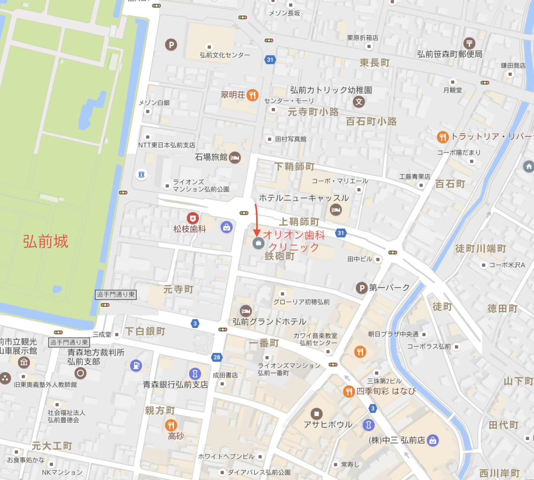 オリオン歯科クリニックマップ